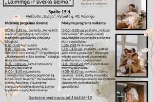 Dienos mokymai „Laiminga ir sveika šeima“