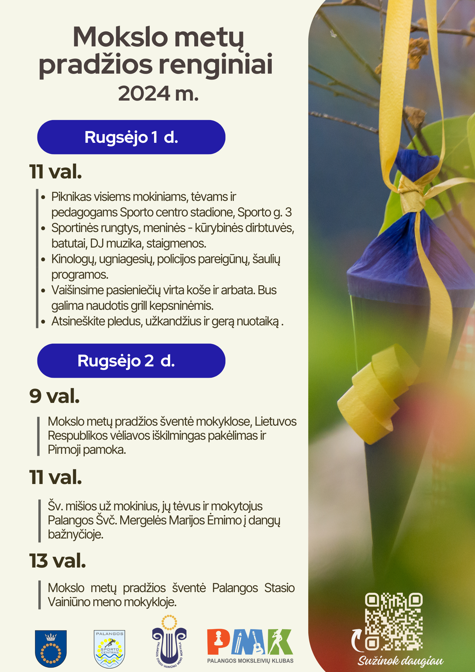 Mokslo metų pradžios renginiai 2024 m.