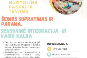 PALANGOS ŠVIETIMO PAGALBOS TARNYBA KVIEČIA Į NUOTOLINĘ PASKAITĄ TĖVAMS