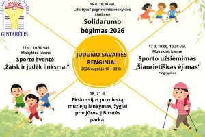 Judumo savaitės renginiai